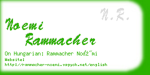 noemi rammacher business card
